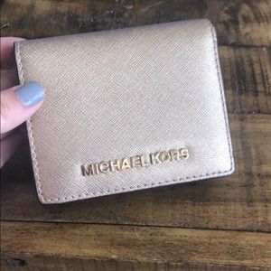 Michael Kors Gold Wallet